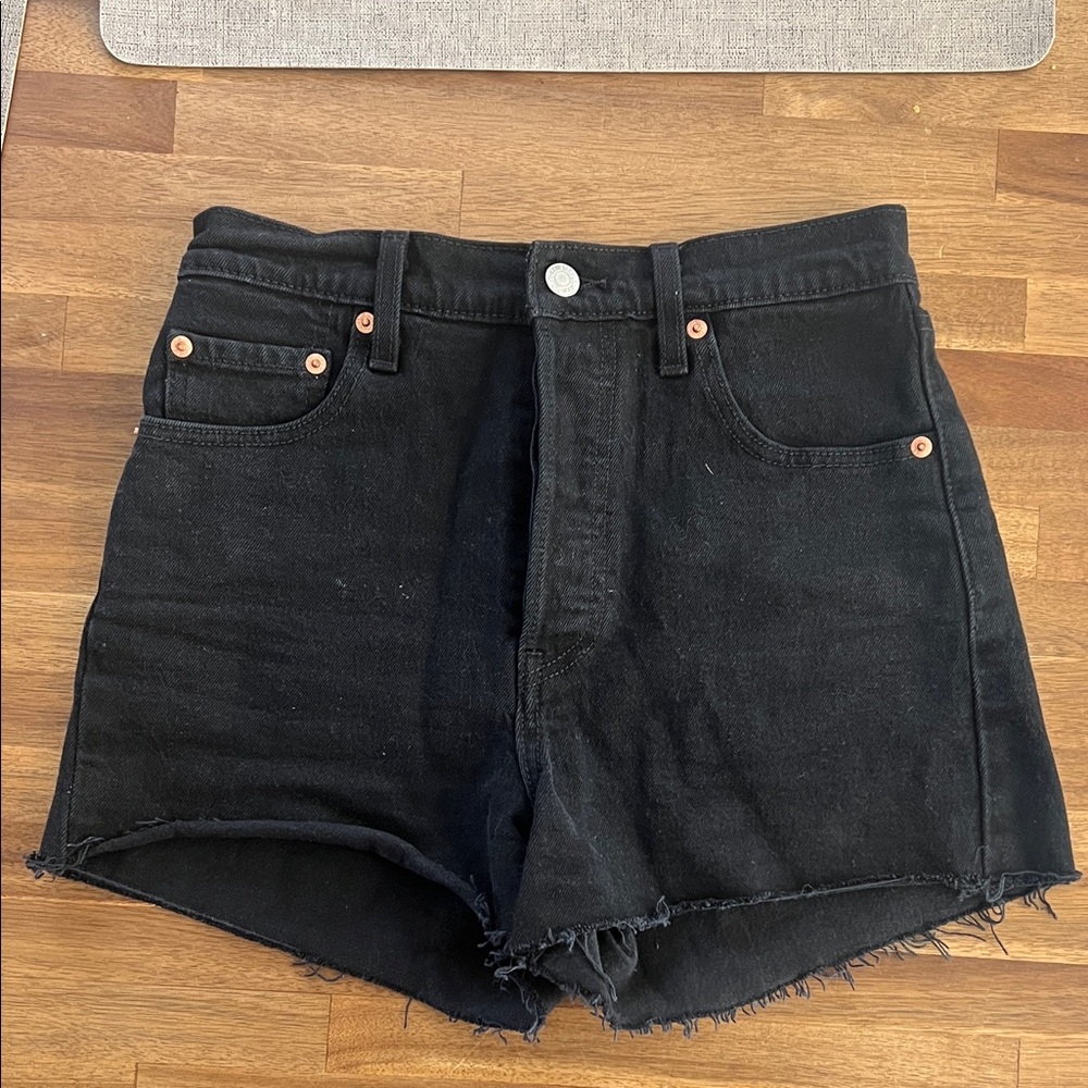 Levi's Black Jean Shorts